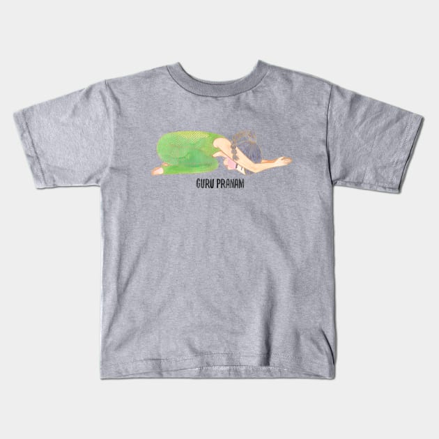 Guru Pranam Kids T-Shirt by Sarito`s Ink:. 